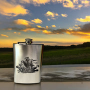 8oz Vintage Pirate Ship Stainless Steel Flask