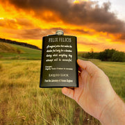 8oz BLACK Felix Felicis black flask
