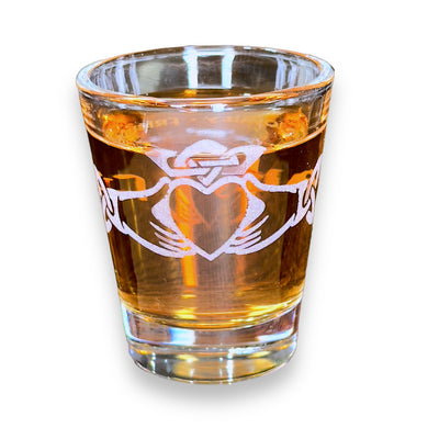 2oz Claddagh Shot glass