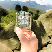 Rocks Glass - Work like a captain Play like a pirate - Double Old Fashioned