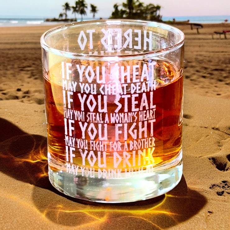 Rocks Glass - Viking Toast - Double Old Fashioned