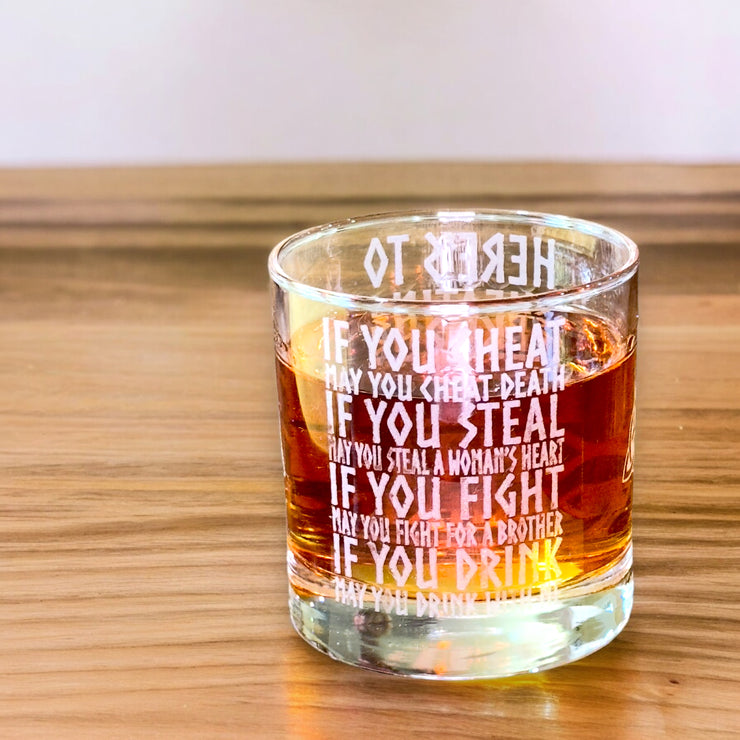 Rocks Glass - Viking Toast - Double Old Fashioned