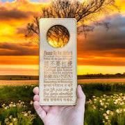 Please Do Not Disturb - 15 Languages - Door Hanger - Raw Wood 9x4