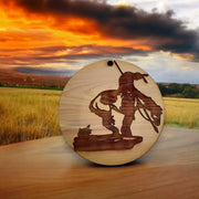 End of Trail Native American - Cedar Ornament