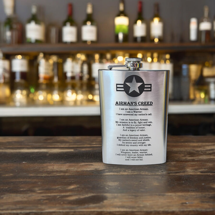 8oz Airmans Creed Flask