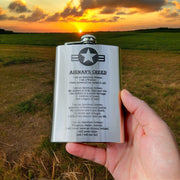 8oz Airmans Creed Flask