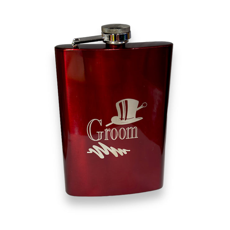 Wedding Party Gifts BEST MAN GROOMSMAN (Flasks and Lighters)