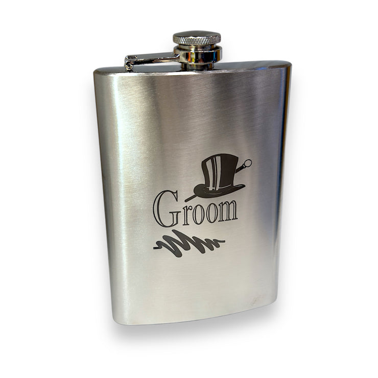 Wedding Party Gifts BEST MAN GROOMSMAN (Flasks and Lighters)
