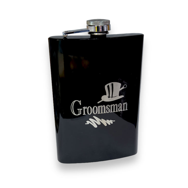 Wedding Party Gifts BEST MAN GROOMSMAN (Flasks and Lighters)