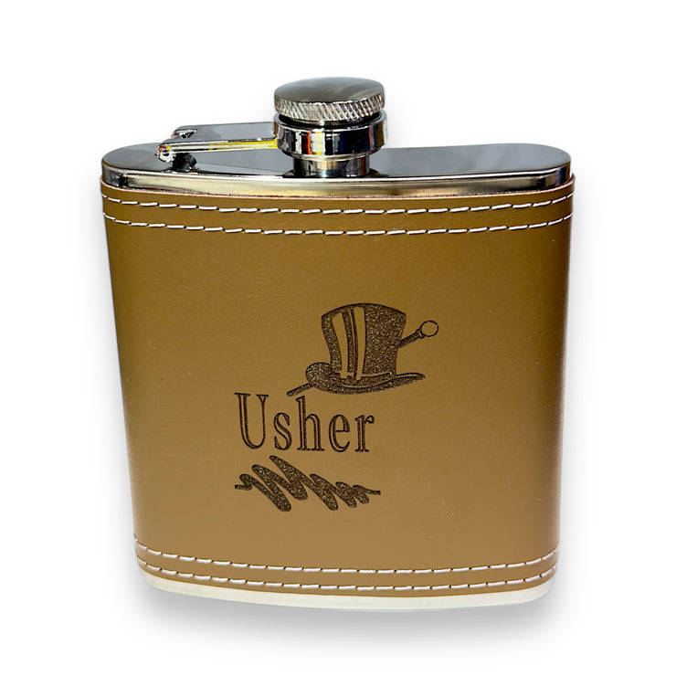 Wedding Party Gifts BEST MAN GROOMSMAN (Flasks and Lighters)