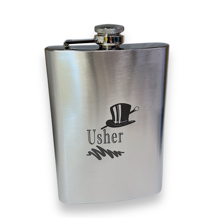 Wedding Party Gifts BEST MAN GROOMSMAN (Flasks and Lighters)