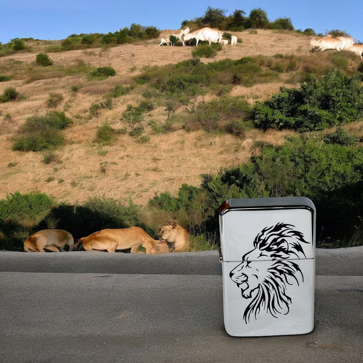Lighter - Lion CHROME