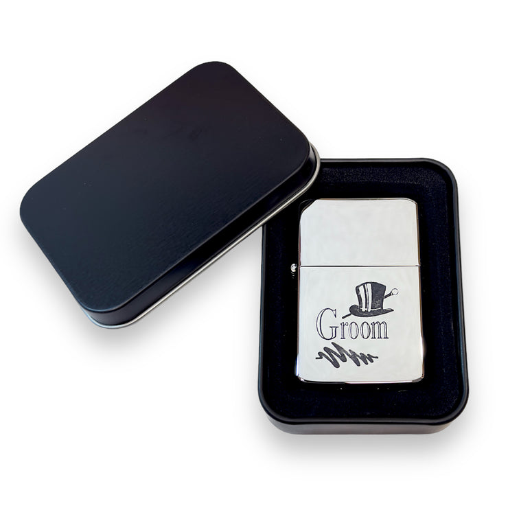 Wedding Party Gifts BEST MAN GROOMSMAN (Flasks and Lighters)