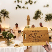 Bamboo - PERSONALIZED Last Name Cutting Board 14''x9.5''x.5'' Best Wedding, Housewarming, Anniversary, Birthday, Christmas Gift Idea For Friends, Couples, Family, Mom, Dad