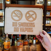 Sign - No Smoking No Vaping Sign 8x12 (QTY 2 SIGNS)