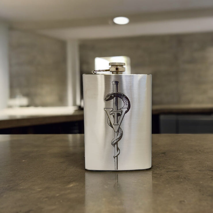 8oz Vet Tech Stainless Steel Flask