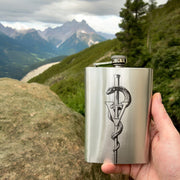 8oz Vet Tech Stainless Steel Flask