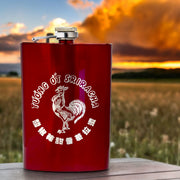 8oz RED Sriracha Flask