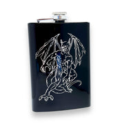 8oz Gargoyle BLACK Flask