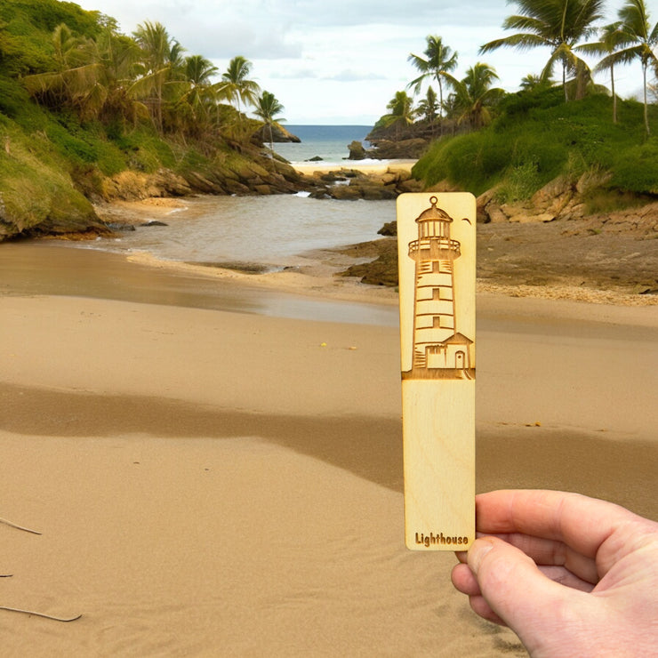 Bookmark - Lighthouse - Birch wood