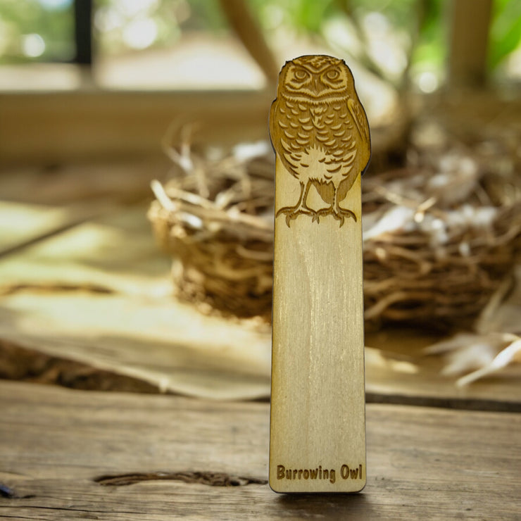 Bookmark - Burrowing Owl - Birch wood