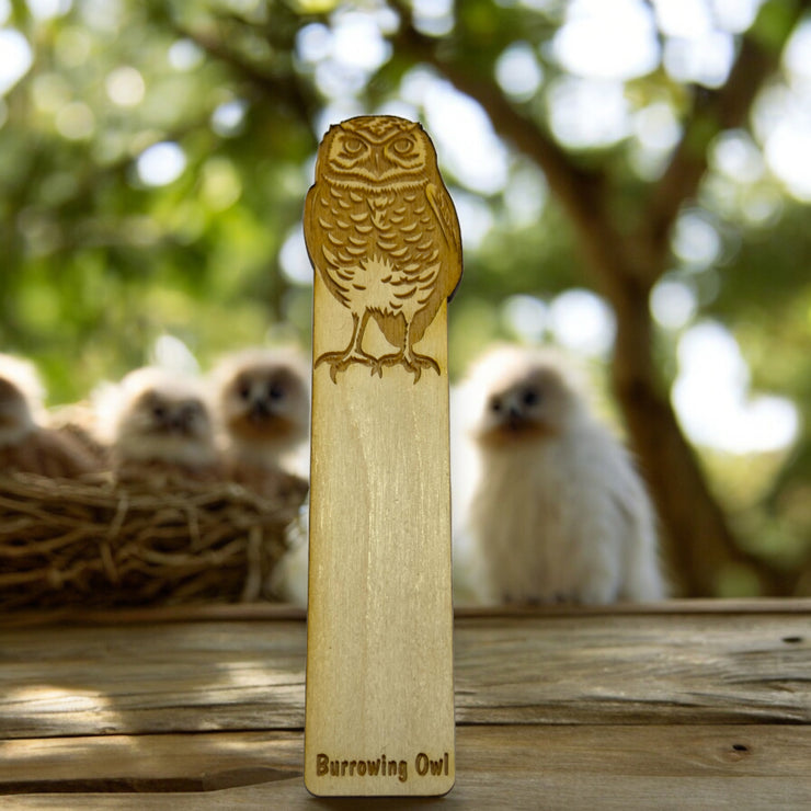 Bookmark - Burrowing Owl - Birch wood