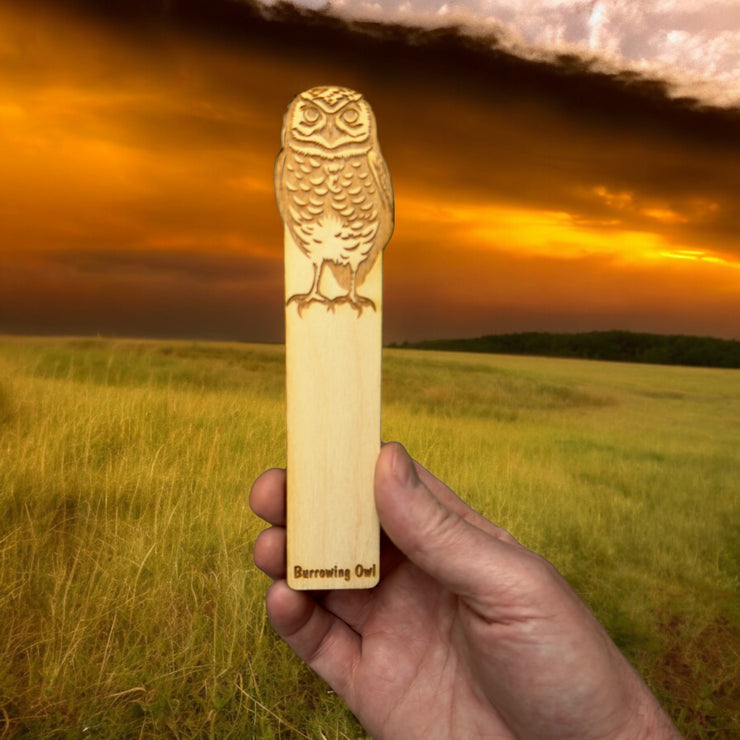 Bookmark - Burrowing Owl - Birch wood