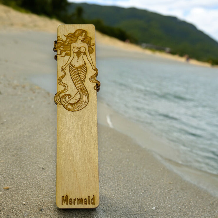 Bookmark - Mermaid - Birch wood