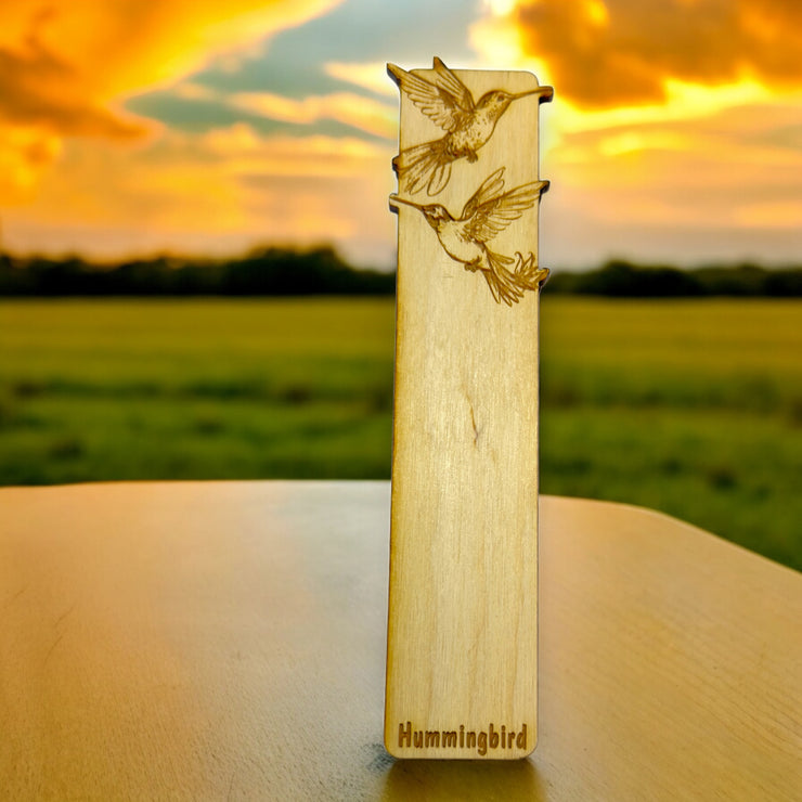 Bookmark - Hummingbird - Birch wood