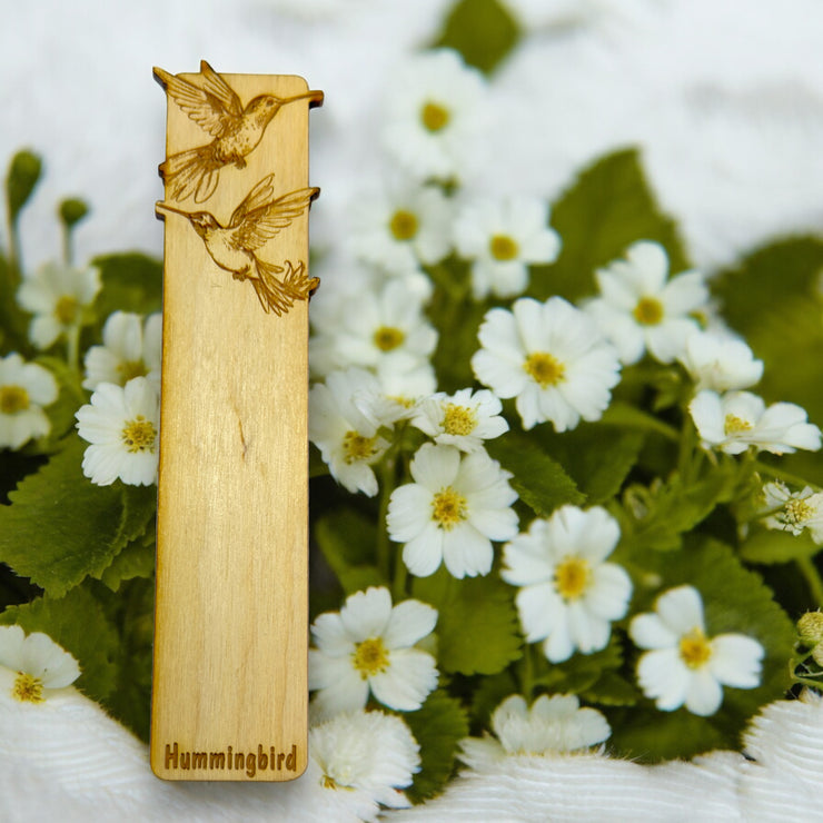 Bookmark - Hummingbird - Birch wood