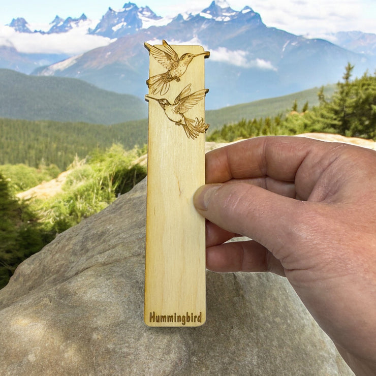Bookmark - Hummingbird - Birch wood