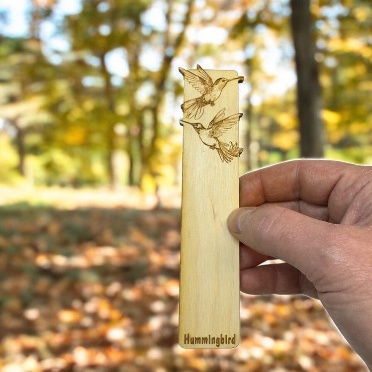 Bookmark - Hummingbird - Birch wood