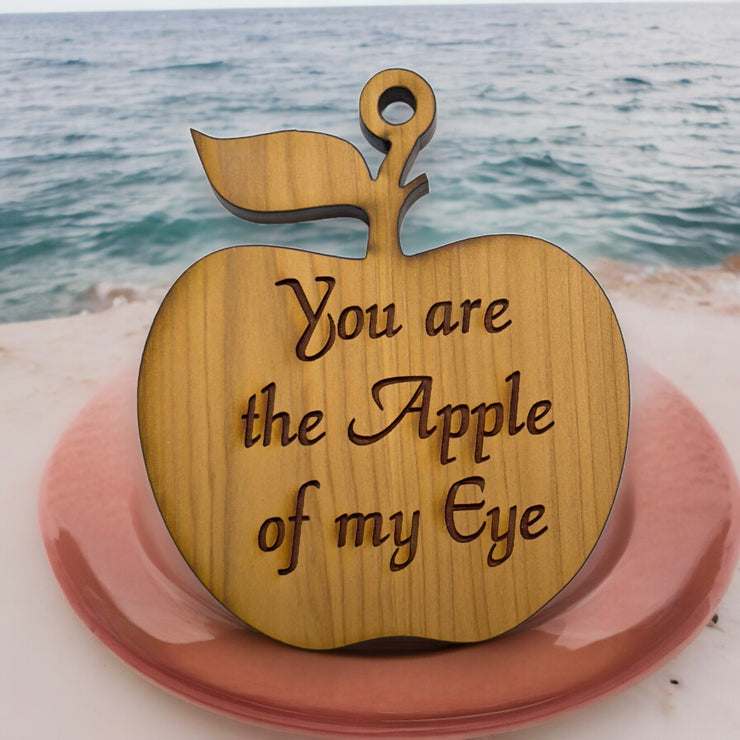 You are the Apple of my Eye CEDAR Ornament