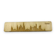 Bookmark - Dubai Skyline - Birch wood
