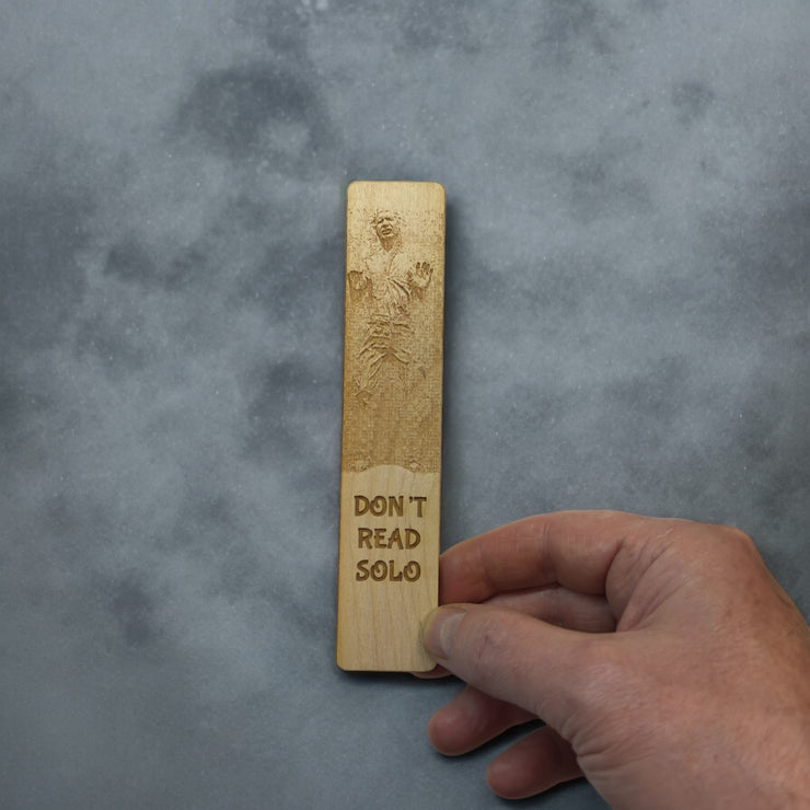 Bookmark - Dont read Solo - Birch wood