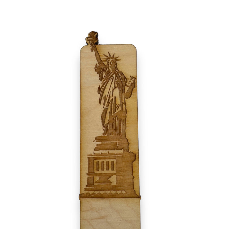 Bookmark - PERSONALIZED Statue Of Liberty - Birch wood