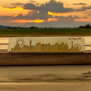 Bookmark - Las Vegas NV Skyline - Birch wood
