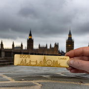 Bookmark - PERSONALIZED London Skyline - Birch wood