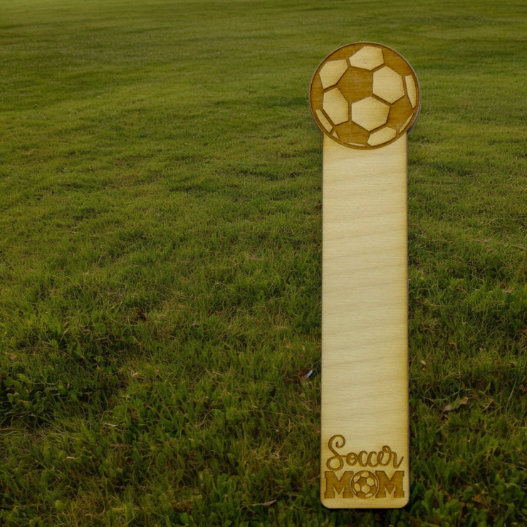 Bookmark - Soccer Mom - Birch wood