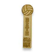 Bookmark - PERSONALIZED Volleyball My favorite player calls me mom - wood