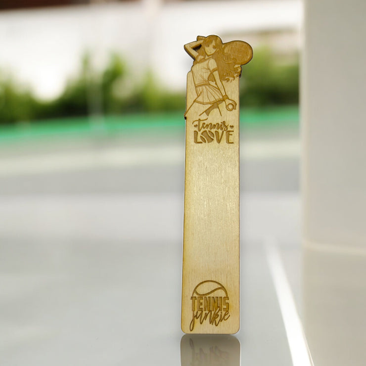 Bookmark - Tennis Love - Birch wood