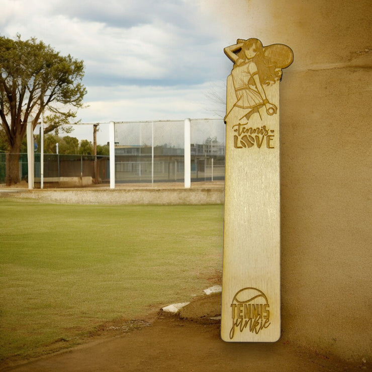 Bookmark - Tennis Love - Birch wood