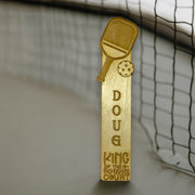Bookmark - PERSONALIZED King of the pickleball court - Birch wood