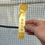 Bookmark - PERSONALIZED King of the pickleball court - Birch wood
