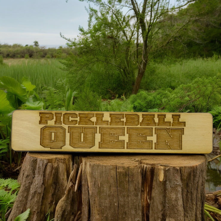 Bookmark - Pickleball Queen - Birch wood