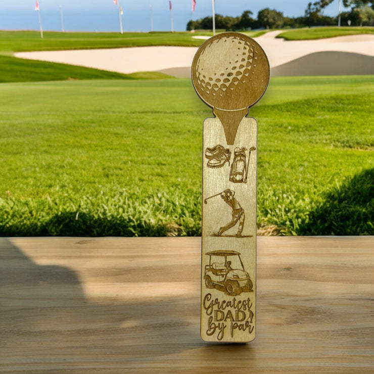 Bookmark - Greatest Dad By Par - Birch wood