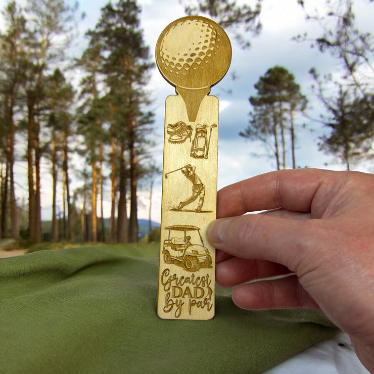 Bookmark - Greatest Dad By Par - Birch wood