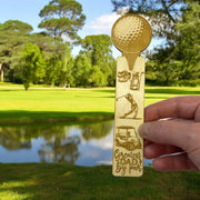 Bookmark - Greatest Dad By Par - Birch wood