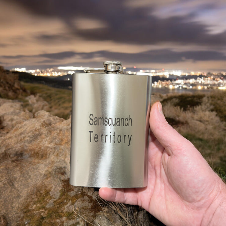 8oz Samsquanch Territory Stainless Steel Flask