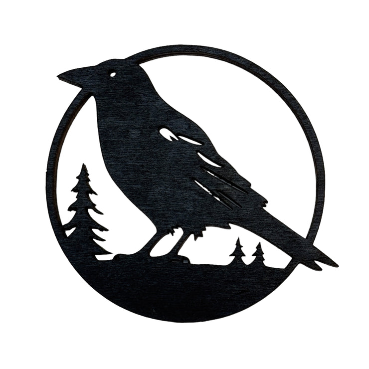 Ornament - Black - Crow Raven